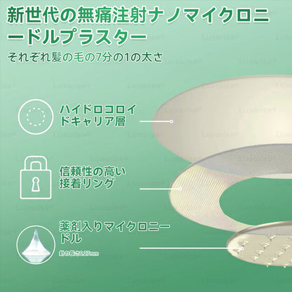 【お腹の脂肪・ポッコリ対策に】Luxarise® 👩‍⚕️🍎モリンガ＆ベルベリン 10-IN-1 高機能ナノマイクロニードルパッチ（1日1回、7日で変化を実感） 肥満・糖尿病・睡眠時無呼吸症候群・関節の悩み向け