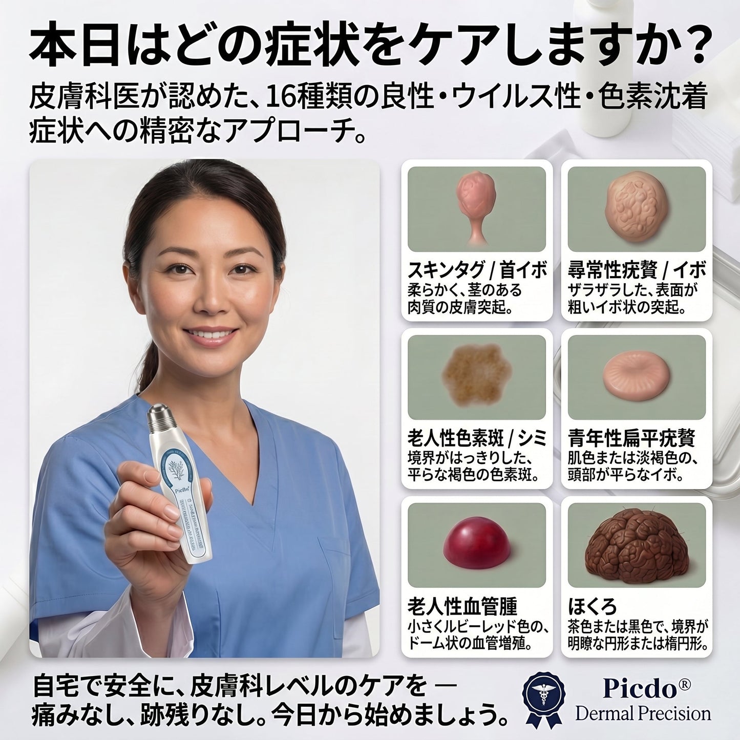 公式ショップ🧴🎈𝐏i𝐜𝐝o® 7日間 シミ取り 傷跡ケア ペン(痛みゼロ、傷ゼロのローラーボール)💪